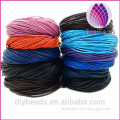 colorful 2mm 3mm 4mm 5mm round leather cord